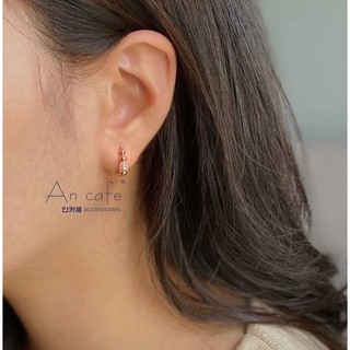 [ancafe.shop] hoa tai, nữ, Hàn Quốc, hoops, thanh lịch, hình tròn