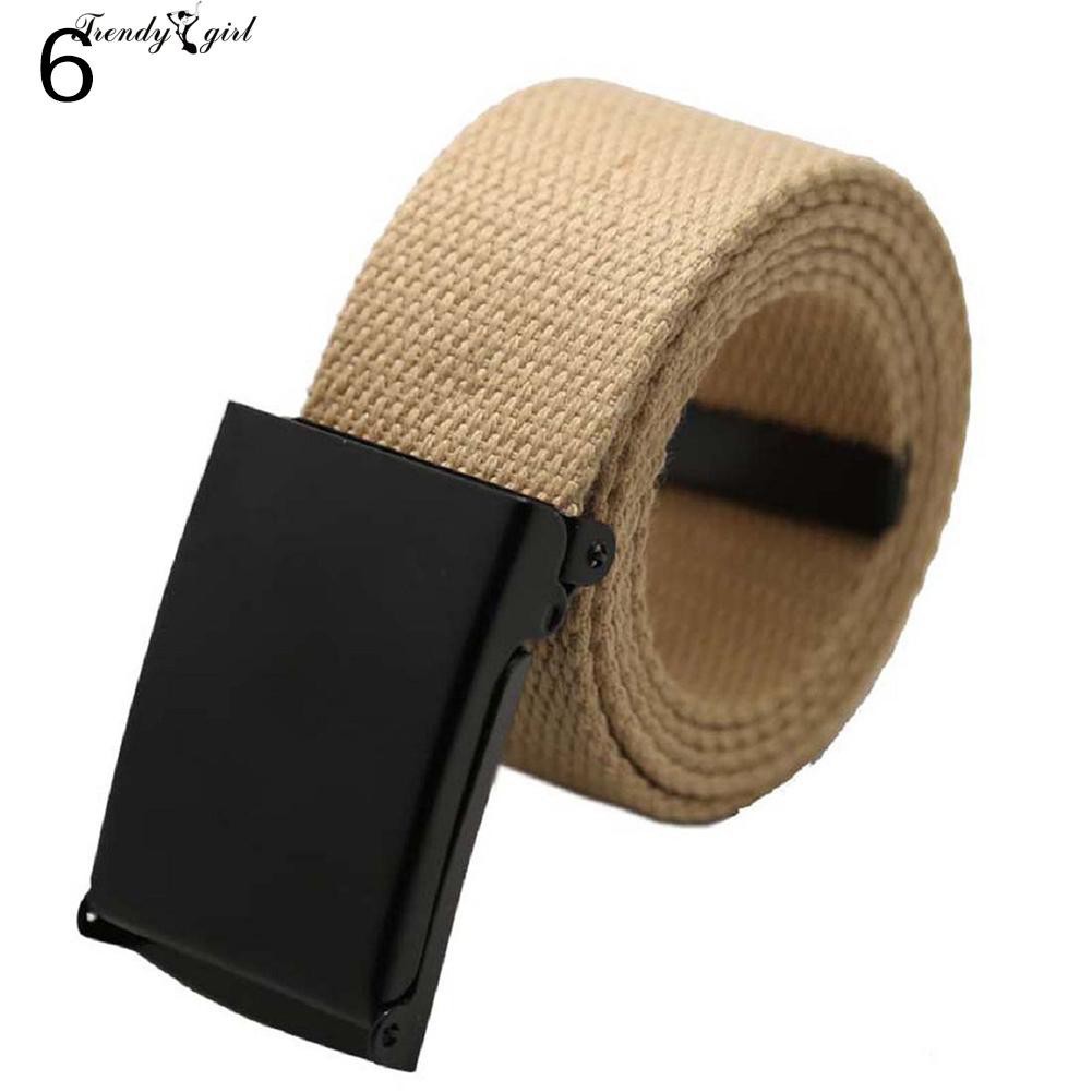 Thắt lưng vải bố có khóa tự động cho nam & nữ