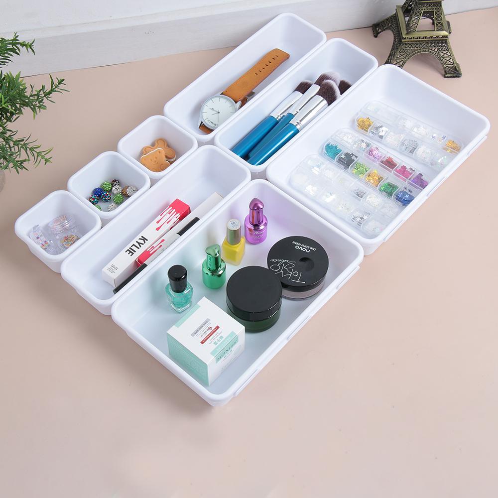 Bộ 8 Dụng Cụ Sắp Xếp Gọn Gàng Tiết Kiệm Không Gian Bằng Nhựa