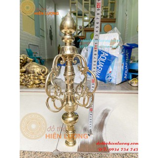 Đầu Gậy Tích Trượng Cao 40cm Bằng Đồng