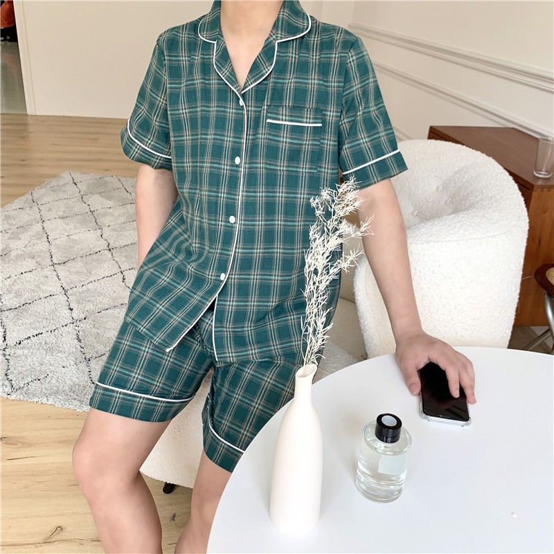 (ORDER) Pyjama đôi nam nữ caro AK1563