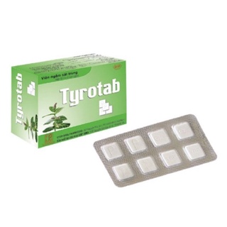 Kẹo ngậm bạc hà Tyrotab vĩ 8 viên giá 1 vĩ