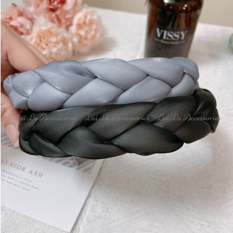 Băng đô tết bím bản 3cm nhiều màu, Cài tóc thời trang cho nữ Lại La