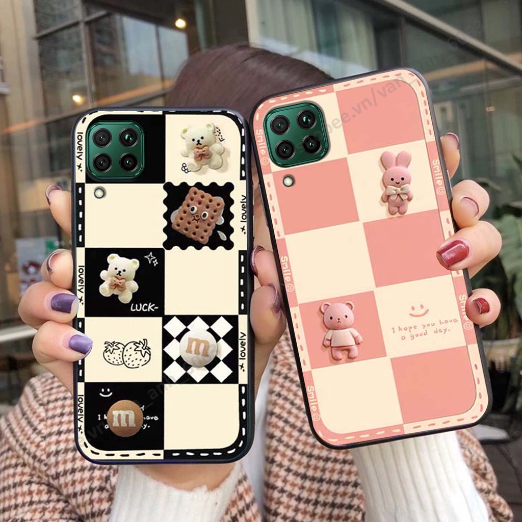 Ốp lưng Huawei Nova 7i hình gấu, kẹo dễ thương cute