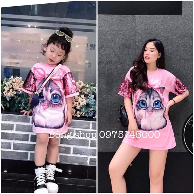 Set áo mẹ bé Mon napil