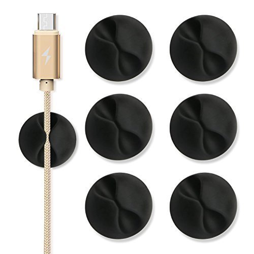 Set 6 Kẹp Cố Định Dây Cáp Máy Tính / TV / Laptop Tiện Dụng