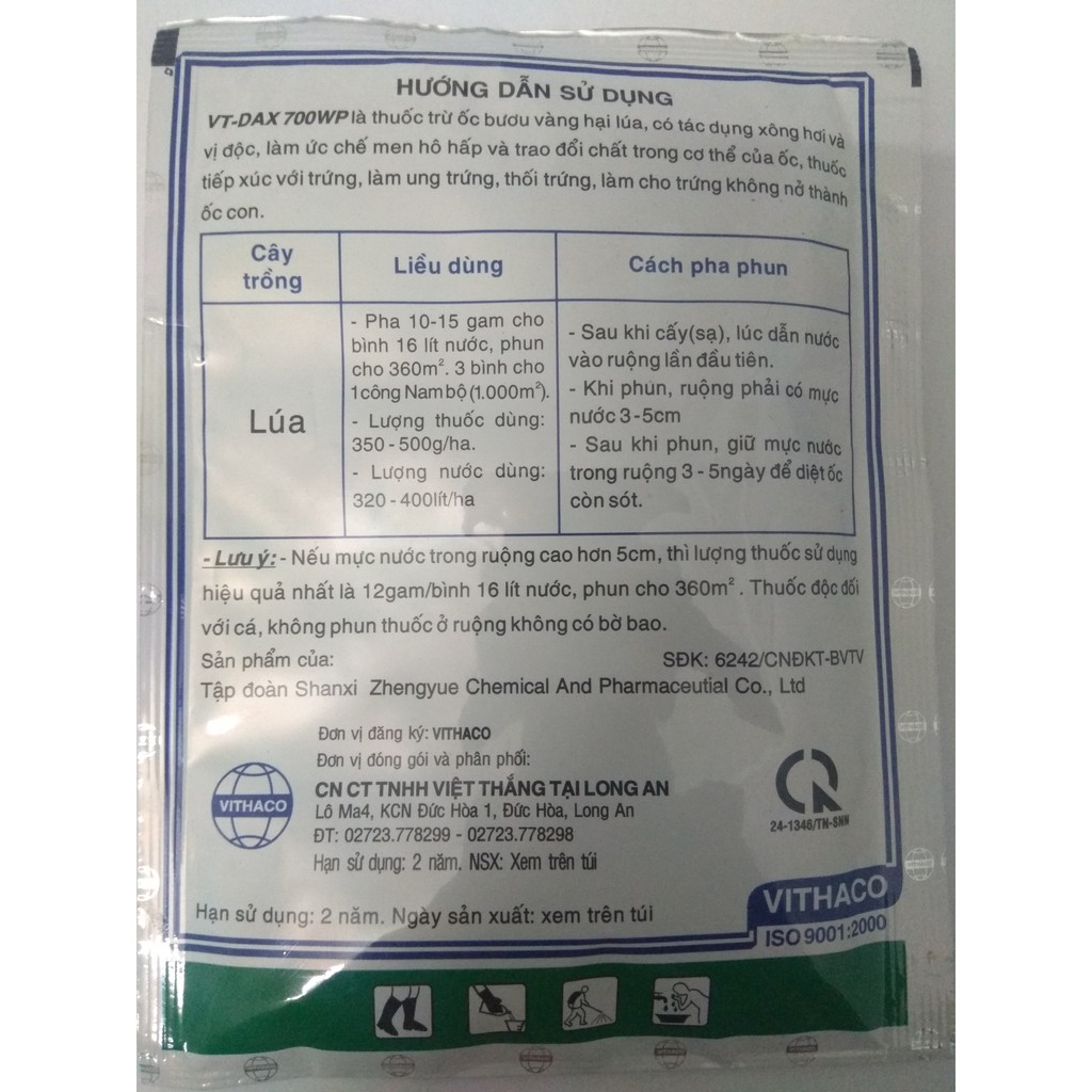 VT-DAX 700WP trị ốc bươu vàng - gói 35 gram