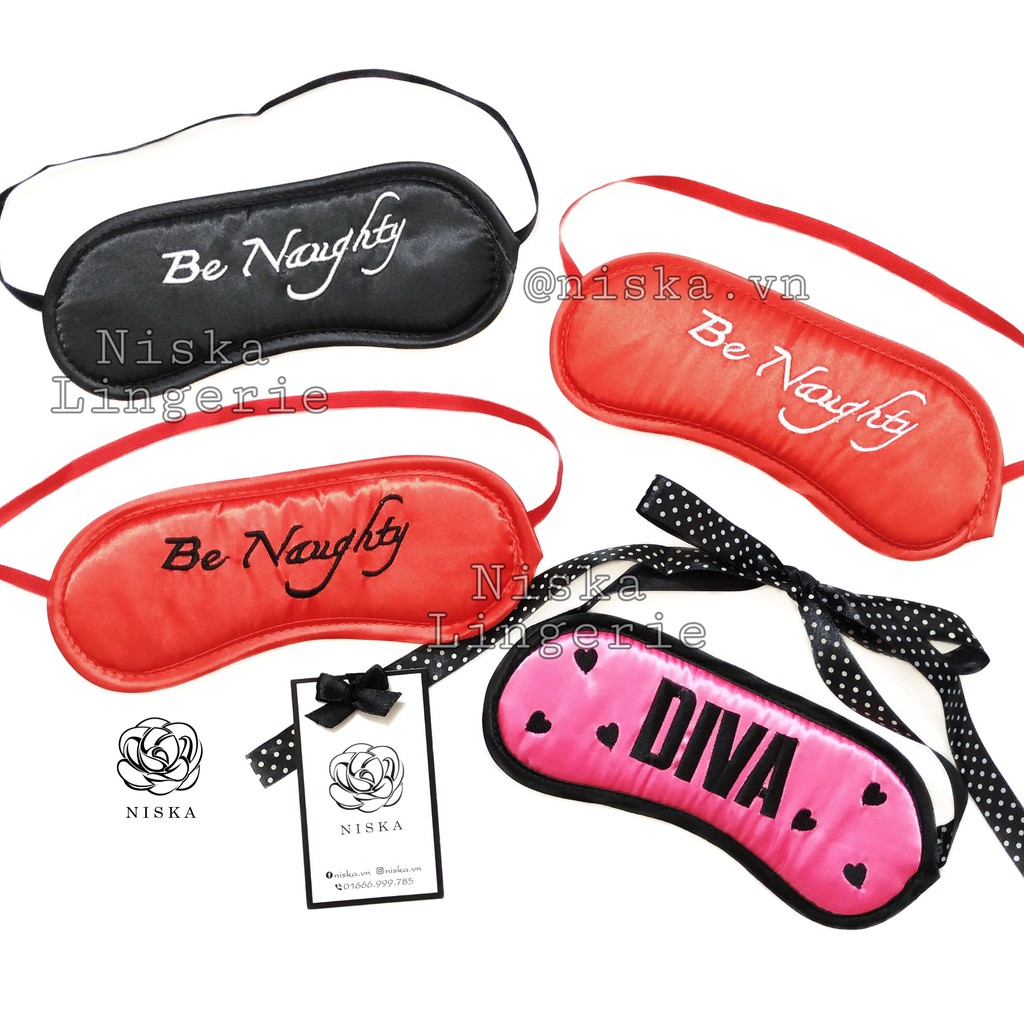 Bịt mắt che mắt ngủ satin - Mã S08
