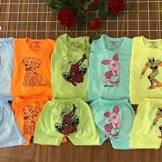 Combo 10 bộ cộc tay cho bé +1set quần chục gồm 5 quần