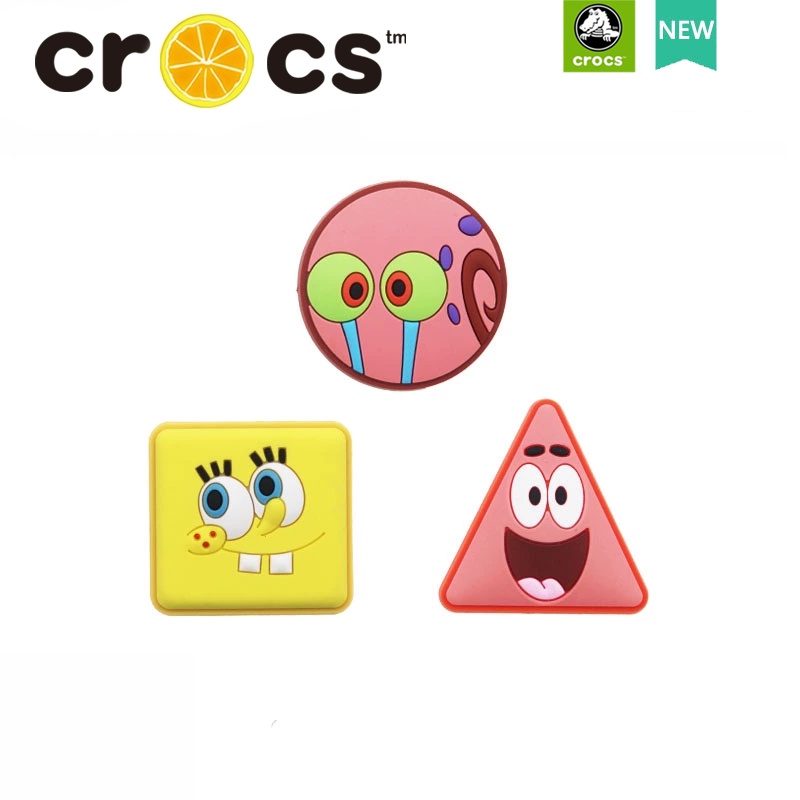Jibbitz Đồ Chơi Nhân Vật Hoạt Hình SpongeBob SquarePants jibbitz crocs