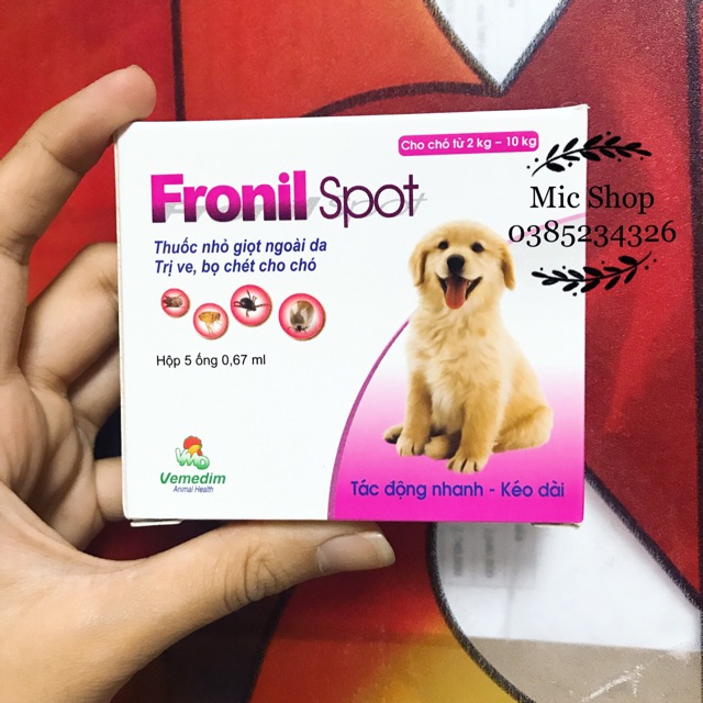 Nhỏ gáy trị ve rận cho chó Fronil spot thumbnail