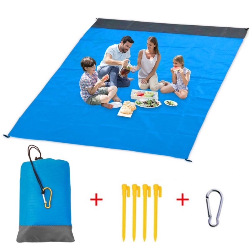 Thảm Bạt Dã Ngoại Polyester 2m1 x 2m Chống Thấm Nước Có Túi Tiện Dụng