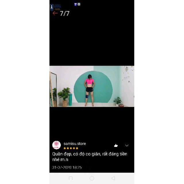 Quần tập gym, yoga, quần thể thao nữ vải 2 lớp ANNA FASHION