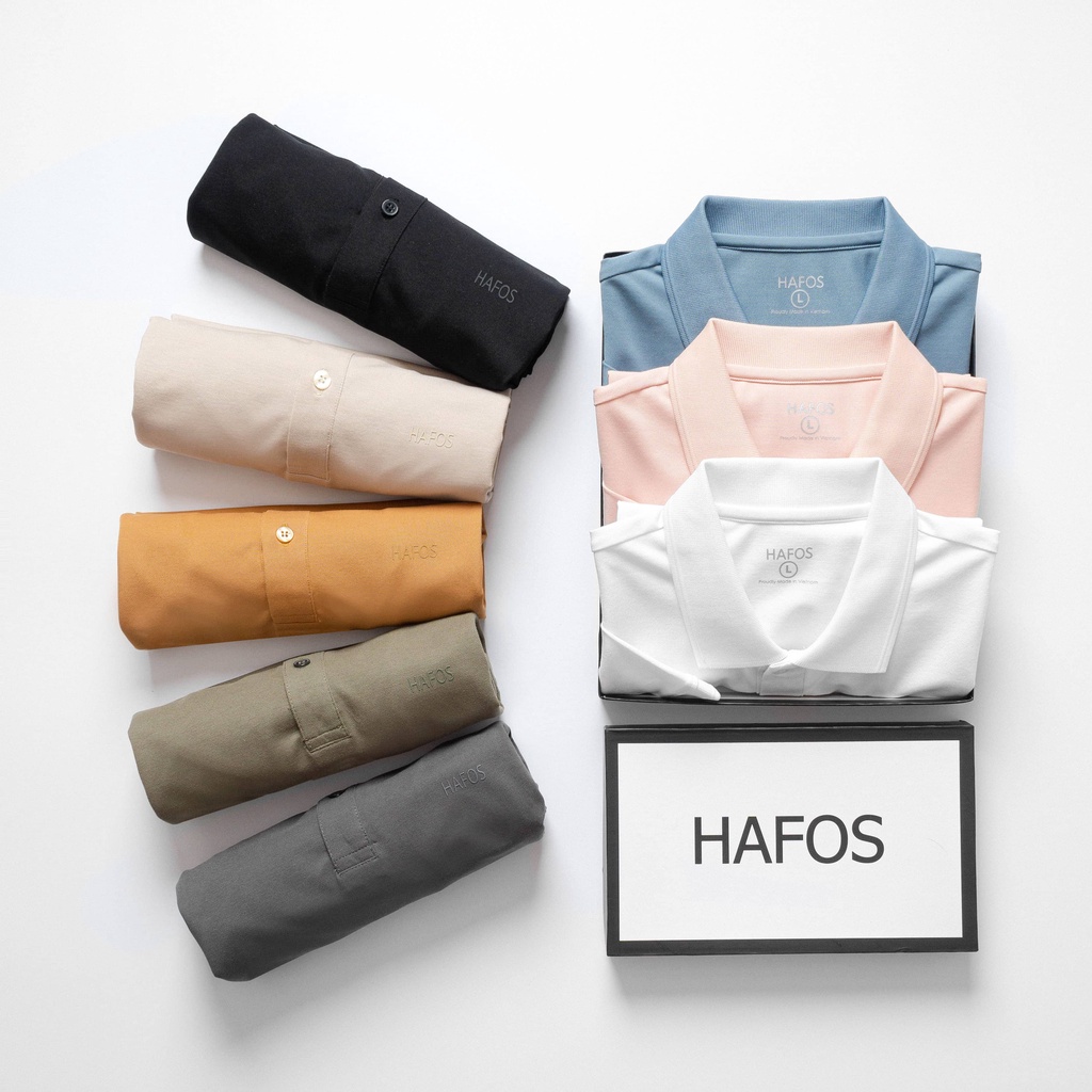 Áo Thun Polo Nam Basic 8 màu vải Cá Sấu Cotton cao cấp – HAFOS – >>> top1shop >>> shopee.vn