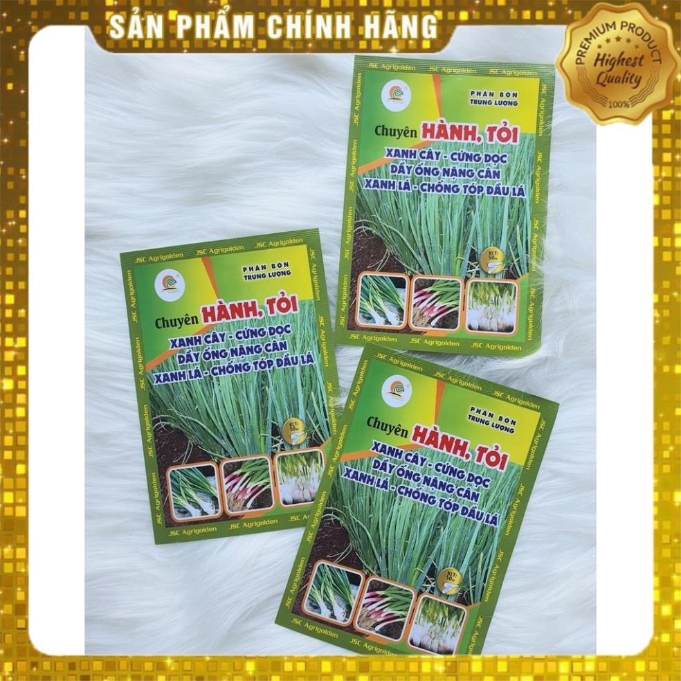 PHÂN BÓN CHUYÊN CHO HÀNH, KIỆU, TỎI⚡️HÀNG CHÍNH HÃNG, GÓI NHỎ GIÁ TỐT⚡️TO CỦ, NẶNG CÂN, CỨNG DỌC, NGĂN VÀNG LÁ, TÓPĐẦU 2