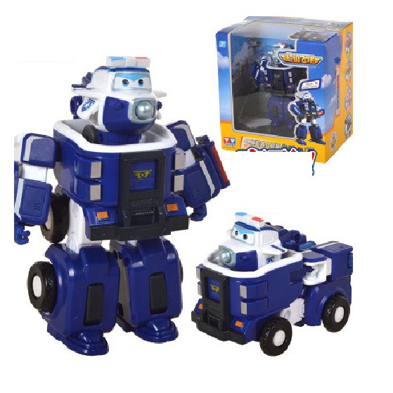 Super wings đội bay siêu đẳng đồ chơi trẻ em nhân vật Paul máy bay mini và robot cỡ nhỏ