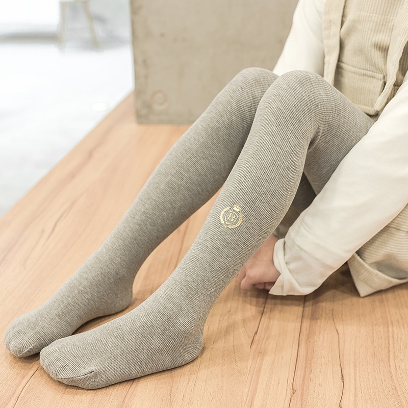 Quần Tất Chất Liệu Cotton Mỏng Cỡ Lớn Thời Trang Mùa Xuân Thu Dành Cho Bé Gái