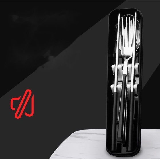 Bộ Muỗng Đũa Nĩa INOX Cao Cấp Có Hộp Kèm Theo tiện dụng