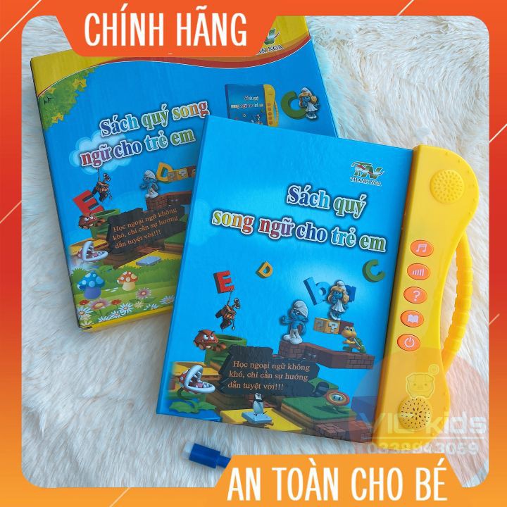 Sách nói điện tử song ngữ Anh-Việt ⚡FREE SHIP⚡ Giúp bé học tiếng anh và học về thế giới xung quanh