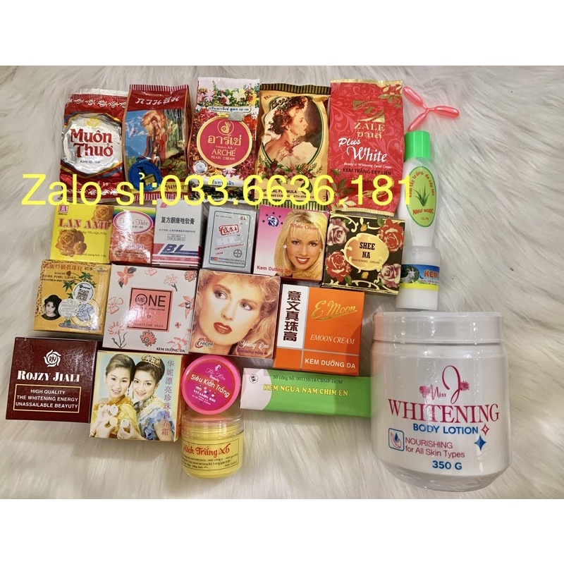 combo trắng da toàn thân siêu trắng tuyệt đối 1