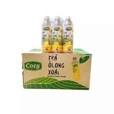 Thùng 24 chai trà hoa quả cozy tắc mật ong , đào sả , vải , ô long xoài