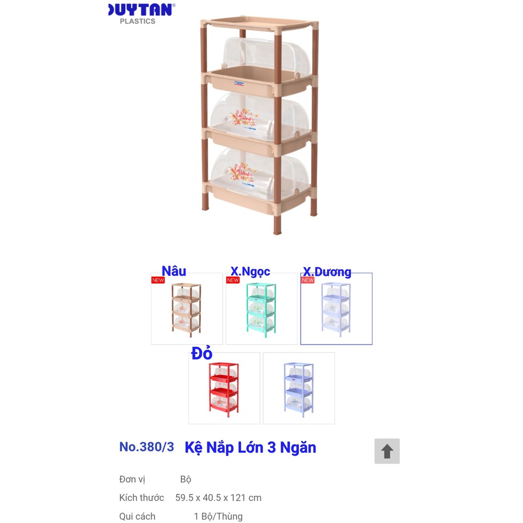 Kệ úp chén nhựa duy tân LỚN 3 ngăn-4 tầng- KT- 59.5 x 40.5 x 121 cm