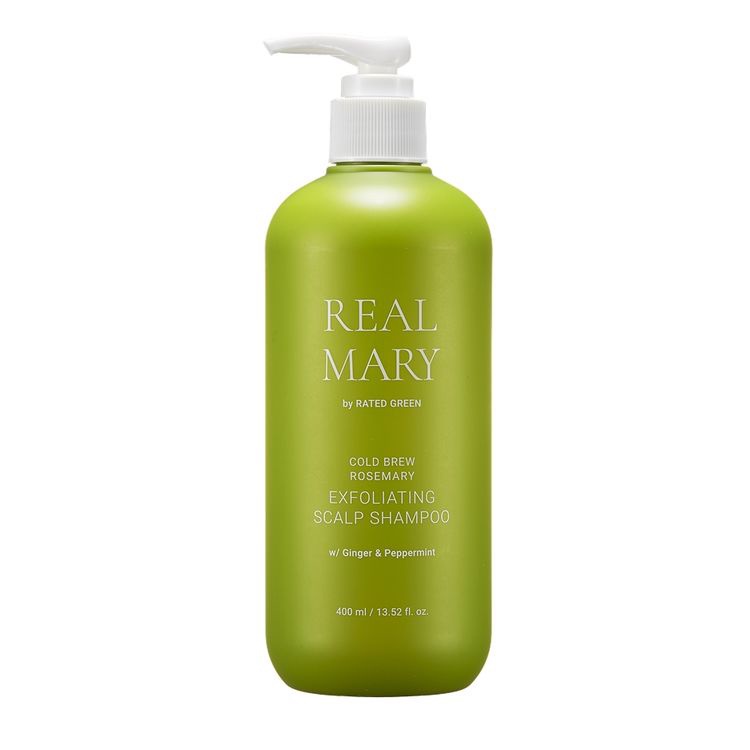 Dầu gội RATED GREEN Real Mary chiết xuất hương thảo ủ lạnh tẩy tế bào chết da đầu 400ml