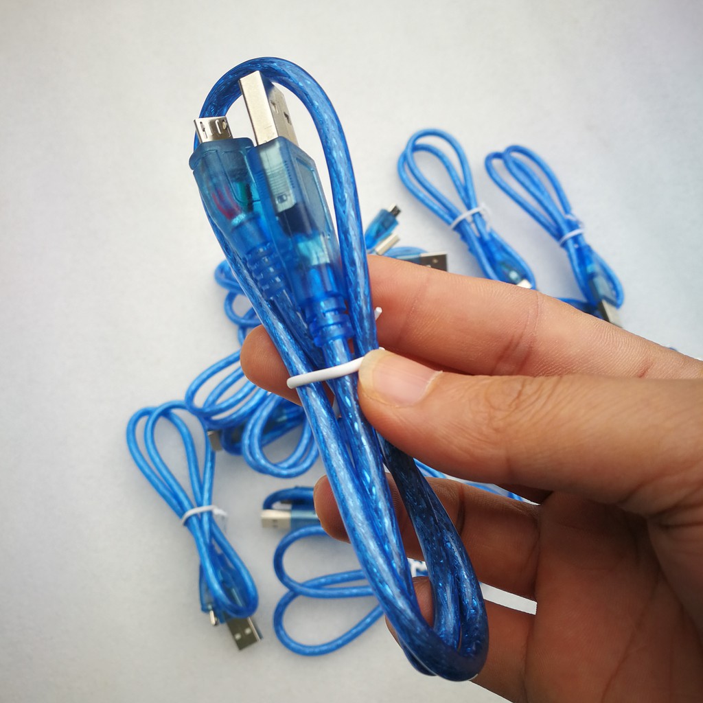 Cáp sạc, truyền dữ liệu Micro USB nạp chương trình Arduino, ESP8266, truyền dữ liệu điện thoại ...