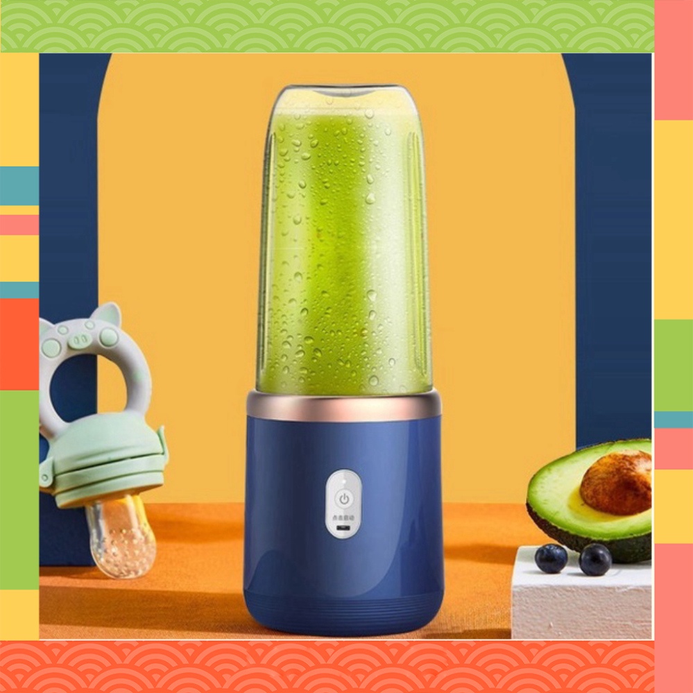 Máy Xay Sinh Tố Mini Cầm Tay JUICING CUP 300ML 6 Lưỡi , Sử Dụng Pin Sạc Cổng USB Tiện Dụng BCT Mart