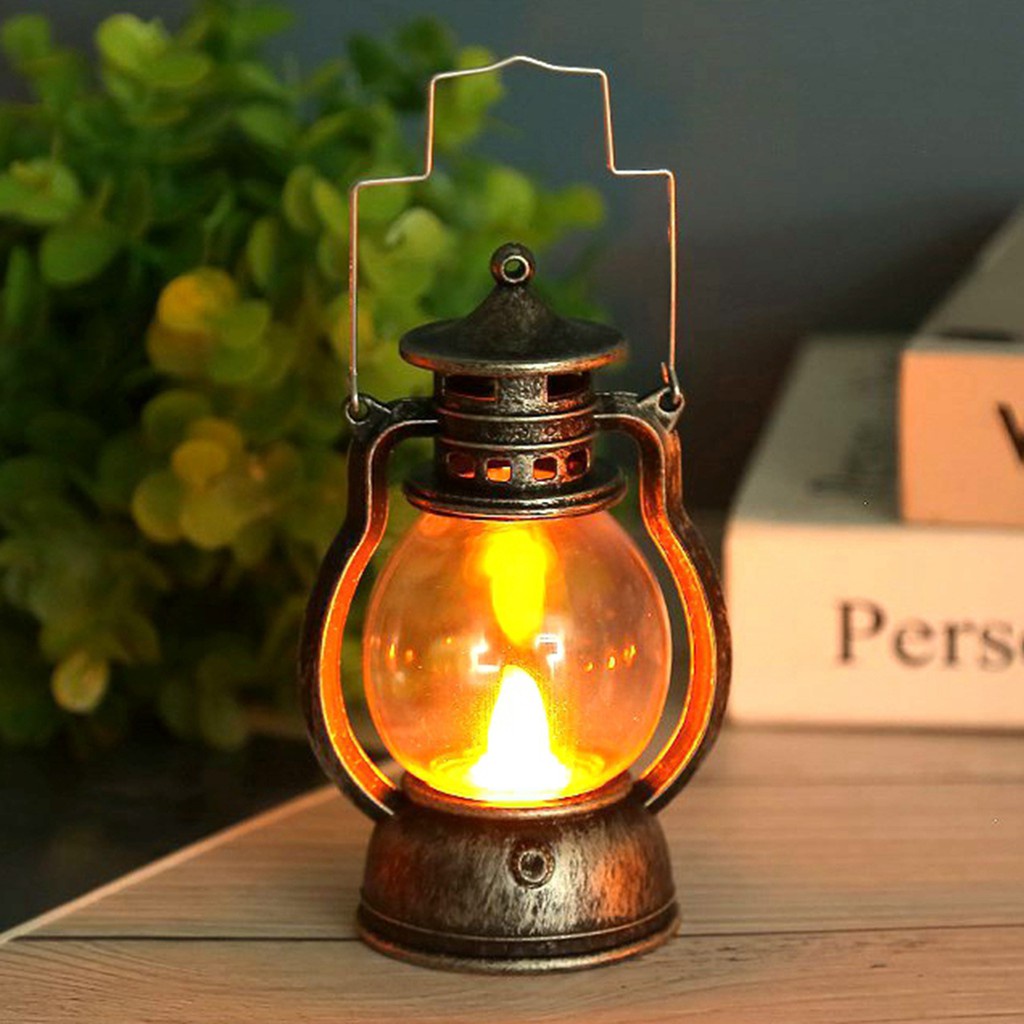 Đèn LED Treo Trang Trí Sân Vườn / Quán Bar / Cắm Trại Hình Nến Kiểu Cổ Điển Chạy Bằng Pin