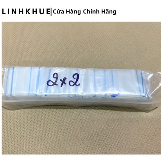 Túi Zip Mini - 100 chiếc - Đủ Size - SP110 - Túi Zip Chỉ Đỏ