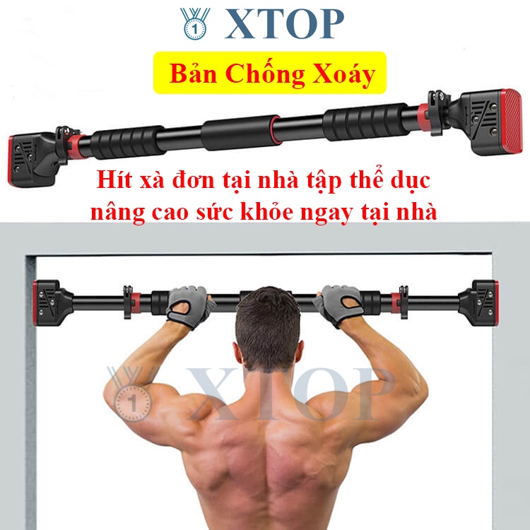 Xà đơn gắn cửa tiện lợi, Xà đơn treo tường đa năng tùy chỉnh kích cỡ 60-130cm XD68