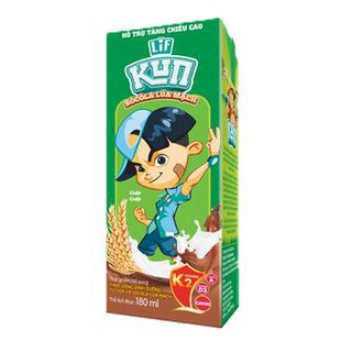 Thùng 48 hộp Sữa Kun Sôcôla Lúa Mạch 180ml