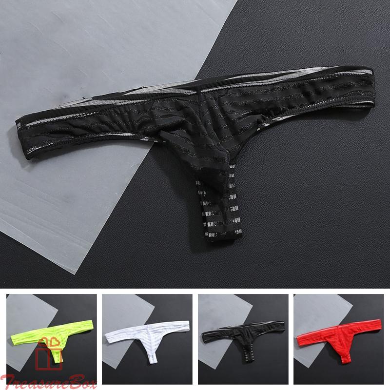 Male Men Underwear Pouch See through Bulge Elastic waist Knickers Lingerie