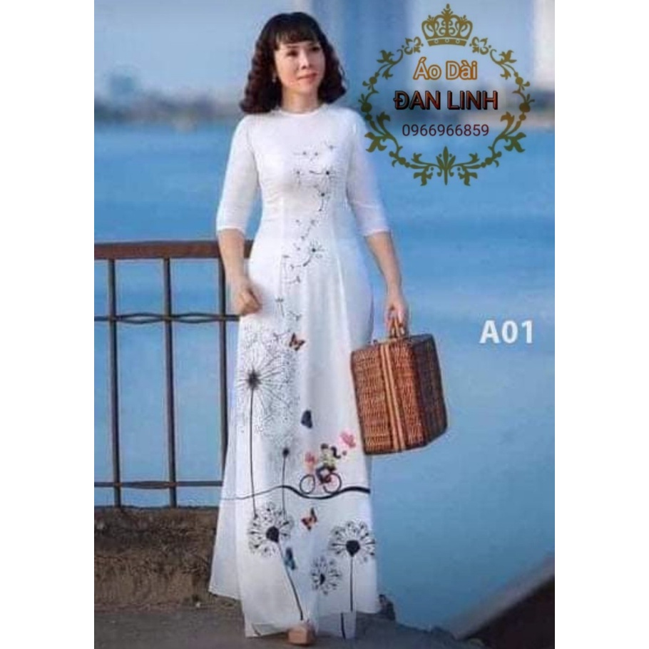 Các mẫu áo dài họa tiết sang trọng, quý phái - Áo Dài Đan Linh