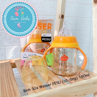 Núm Vú Wesser Cổ Rộng Size Bình PPSU