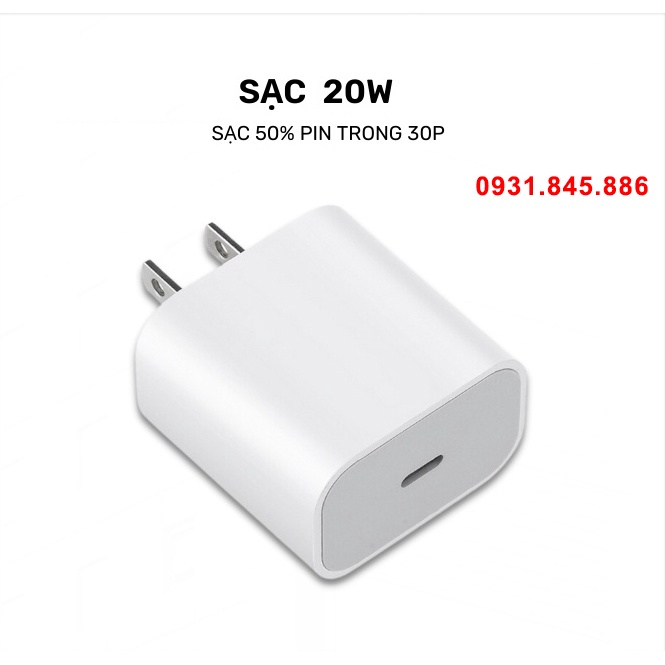 Củ Sạc Nhanh IP13 Pro Max 12 Pro Max 11 Pro Max Cốc Sạc FOXCONN PD 20W Type C To Dành Cho Full ip