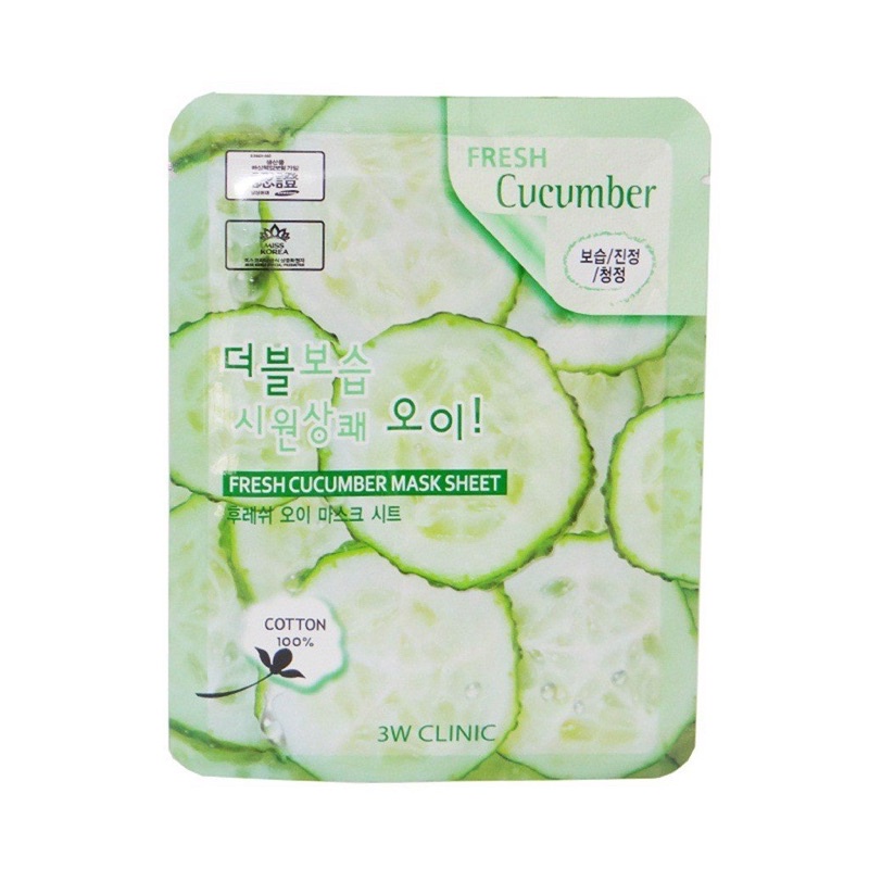 Mặt nạ dưỡng da 3W CILNIC chiết xuất từ tinh chất dưa leo