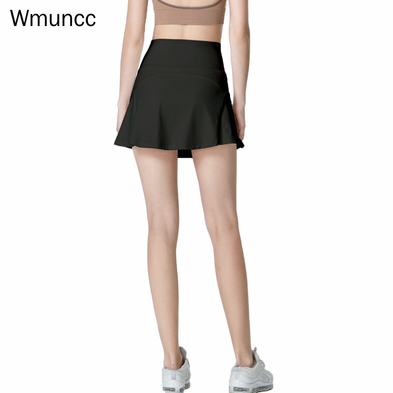 Wmuncc Chân Váy Ngắn 2 Trong 1 Co Giãn Tốt Chống Chói Nhanh Khô Dùng Tập Thể Thao/Yoga/Chạy Bộ Cho Nữ