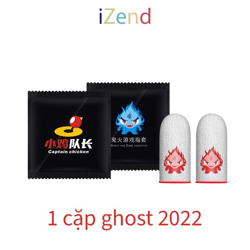 1 cặp găng tay chơi game Ghost xanh 2022 izend_03