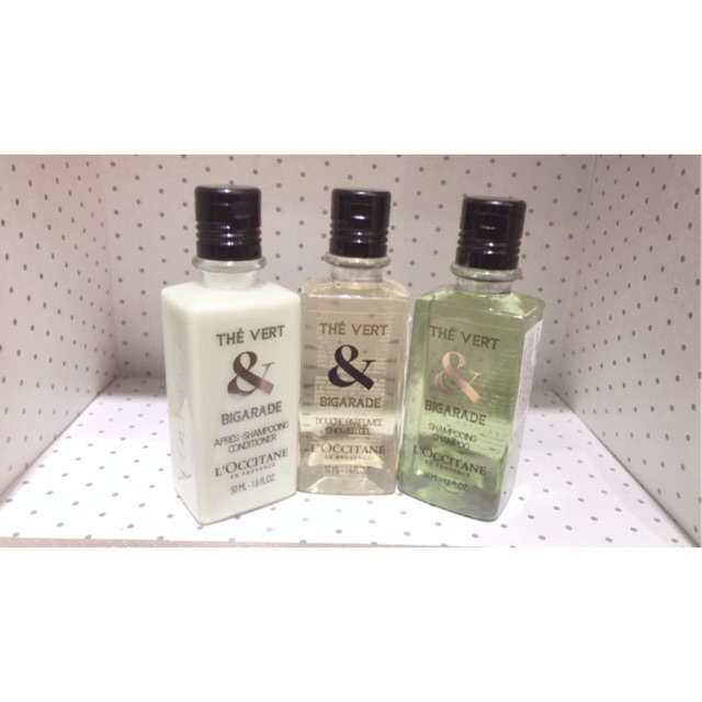 COMBO 3 món:Tắm+ Gội+ Xả L’Occitane The Vert & Bigarade 50ml