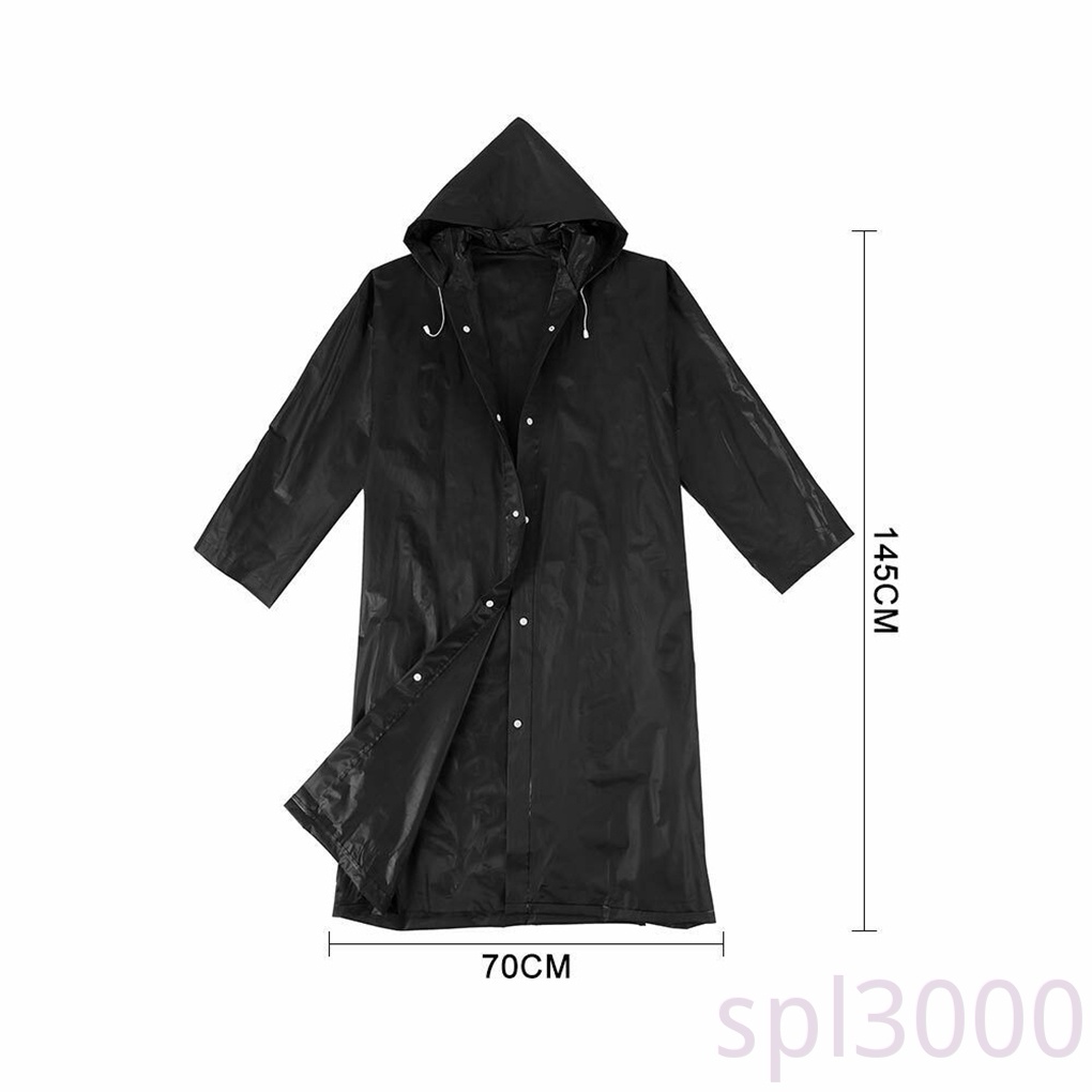 Áo mưa dáng dài có mũ trùm đầu chống thấm nước cho người lớn