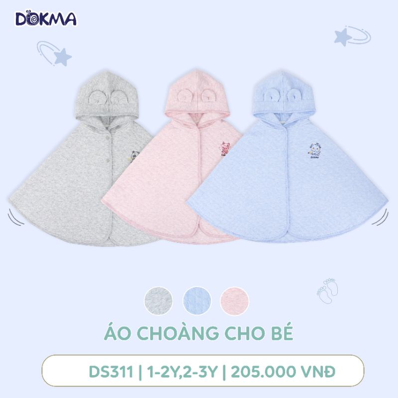 Dokma - Áo Choàng trần bông cho bé từ sơ sinh đển 2 tuổi