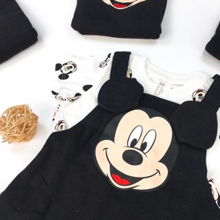 Set Yếm Kèm Áo Mickey H.M Dư Xịn