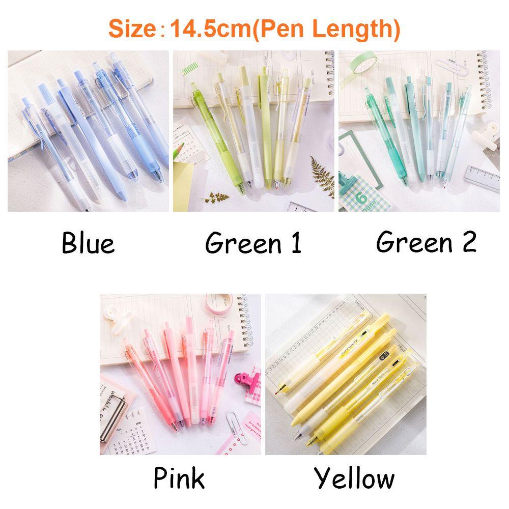 CHOOKEY Set 6 Bút Mực Nước Dạng Nhấn Tiện Dụng Chất Lượng Cao
