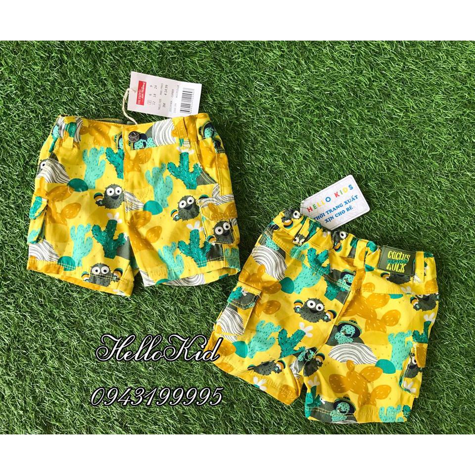 Quần bé trai họa tiết xương rồng