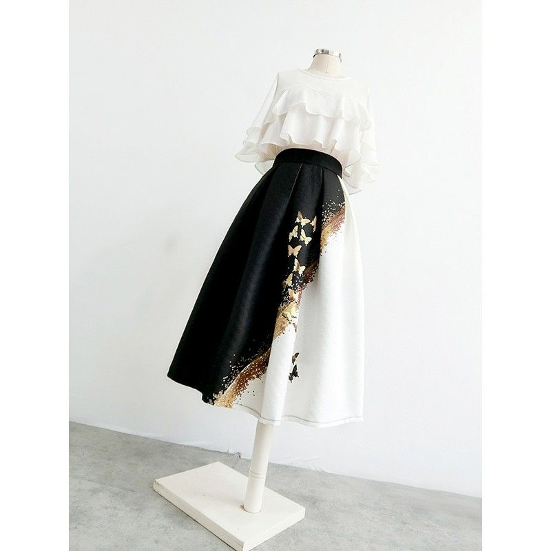 Chân Váy Lưng Cao Dáng Ôm Thời Trang Xuân Thu Cho Nữ