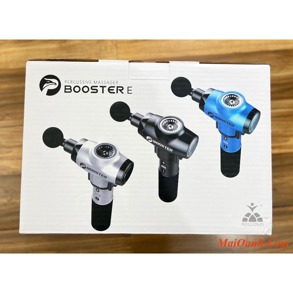 Súng Máy Massage Gun BOOSTER E - Thư Giãn Cơ Bắp Với 9 Mức Độ 6 Đầu Massage