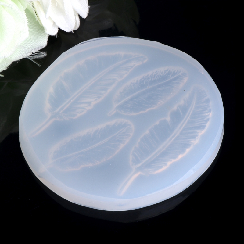 Khuôn Silicon Làm Mặt Dây Chuyền Hình Lông Vũ