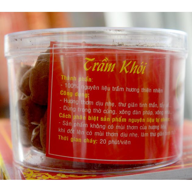 Hộp Trầm Hương Tạo thác khói Thiên Ý- 50 viên